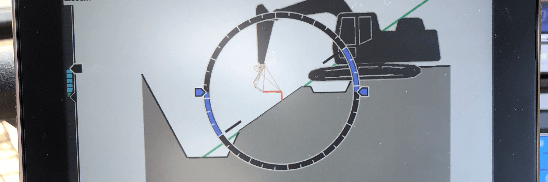 ICT建機による施工の画像